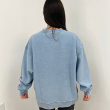 Load image into Gallery viewer, Pacific Blue Oversized Corded Crew