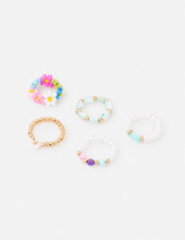 Load image into Gallery viewer, Pastel Beaded Ring Set