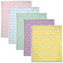 Load image into Gallery viewer, Pastel Tones Personalized Minky Blanket