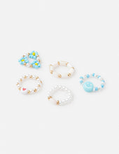 Load image into Gallery viewer, Peace Beaded Ring Set