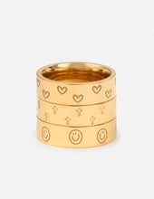 Load image into Gallery viewer, Peace Engraved Ring Set