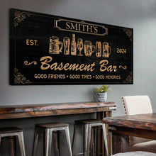 Load image into Gallery viewer, Personalized Basement Bar Sign II