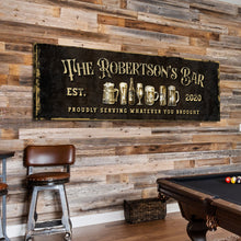 Load image into Gallery viewer, Personalized Bar Sign III