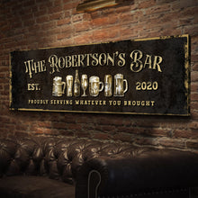 Load image into Gallery viewer, Personalized Bar Sign III