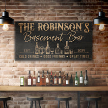 Load image into Gallery viewer, Personalized Basement Bar Sign III