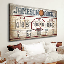 Load image into Gallery viewer, Personalized Basketball Scoreboard Sign