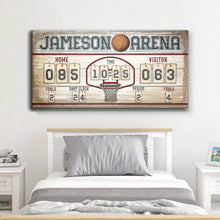 Load image into Gallery viewer, Personalized Basketball Scoreboard Sign
