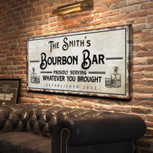 Load image into Gallery viewer, Personalized Bourbon Bar Sign