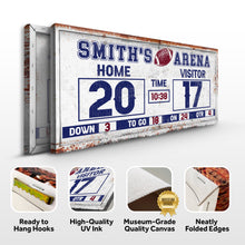 Load image into Gallery viewer, Personalized Football Scoreboard Sign