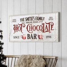 Load image into Gallery viewer, Personalized Hot Chocolate Bar Sign