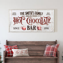 Load image into Gallery viewer, Personalized Hot Chocolate Bar Sign