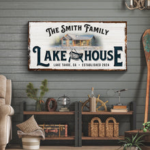Load image into Gallery viewer, Personalized Lake House Sign