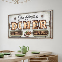 Load image into Gallery viewer, Personalized Vintage Diner Sign