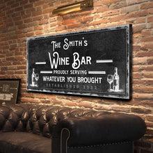 Load image into Gallery viewer, Personalized Wine Bar Sign