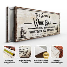 Load image into Gallery viewer, Personalized Wine Bar Sign II