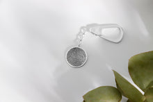 Load image into Gallery viewer, Fingerprint Keychain - Personalized 925 Sterling Silver Memorial Gift