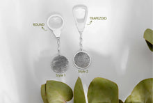 Load image into Gallery viewer, Fingerprint Keychain - Personalized 925 Sterling Silver Memorial Gift