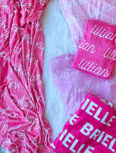 Load image into Gallery viewer, Pink Tones Personalized Minky Blanket