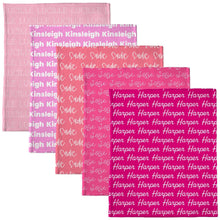 Load image into Gallery viewer, Pink Tones Personalized Minky Blanket