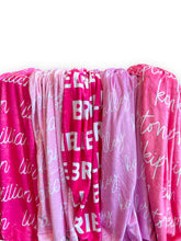 Load image into Gallery viewer, Pink Tones Personalized Minky Blanket