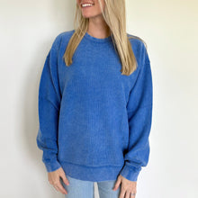 Load image into Gallery viewer, Royal Oversized Corded Crew