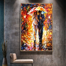 Load image into Gallery viewer, Canvas Print: "Rainy Romance"