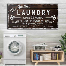 Load image into Gallery viewer, Personalized Laundry Room Sign III