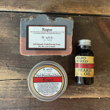 Load image into Gallery viewer, Bearded Trio Gift Set with Hard Wired Beard Oil, Balm, &amp; Body Soap Bar