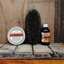 Load image into Gallery viewer, Beard-Pro Gift Set with Hard Wired Beard Oil, Balm, &amp; Brush