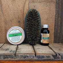 Load image into Gallery viewer, Beard-Pro Gift Set with Hard Wired Beard Oil, Balm, &amp; Brush
