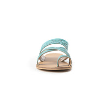 Load image into Gallery viewer, Delia Ridge Sandals In Turquoise