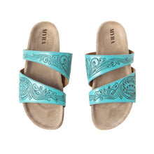 Load image into Gallery viewer, Westward Wind Sandals In Turquoise