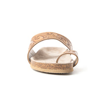 Load image into Gallery viewer, Myra Eastward Winds Leather Sandals for Women – Cork Sole, Antique Finish for Western Comfort