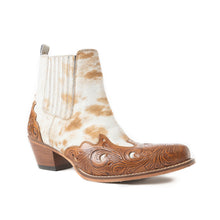 Load image into Gallery viewer, Twin Forks Booties In Brown &amp; White