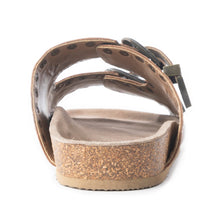 Load image into Gallery viewer, Myra Great Sonora Sunset Studded Leather Sandals for Women – Cork Sole, Antique Brass Dual Buckles for All-Day Comfort