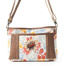 Load image into Gallery viewer, Myra MesaTrail Dahlia Floral Printed Canvas Sling Bag Lightweight Casual Crossbody Bag for Women