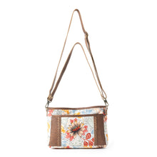 Load image into Gallery viewer, Myra MesaTrail Dahlia Floral Printed Canvas Sling Bag Lightweight Casual Crossbody Bag for Women