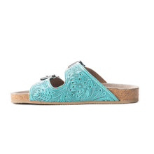 Load image into Gallery viewer, Wildlfower Wanderer Sandals In Turquoise