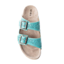Load image into Gallery viewer, Wildlfower Wanderer Sandals In Turquoise