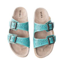 Load image into Gallery viewer, Wildlfower Wanderer Sandals In Turquoise