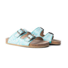Load image into Gallery viewer, Turquoise Trail Birks In Turquoise &amp; White