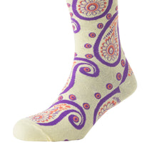 Load image into Gallery viewer, Sunshine Swirl Suzie Socks In Cream