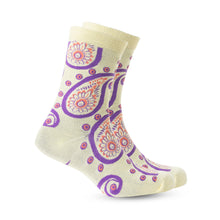 Load image into Gallery viewer, Sunshine Swirl Suzie Socks In Cream