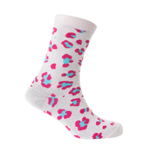 Load image into Gallery viewer, Candy Leopard Lacy Socks In Light Pink
