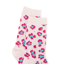 Load image into Gallery viewer, Candy Leopard Lacy Socks In Light Pink
