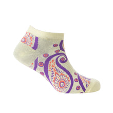 Load image into Gallery viewer, Sunshine Swirl Suzie Ankle Socks In Cream