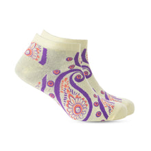 Load image into Gallery viewer, Sunshine Swirl Suzie Ankle Socks In Cream