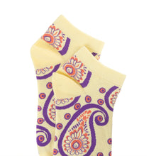 Load image into Gallery viewer, Sunshine Swirl Suzie Ankle Socks In Cream
