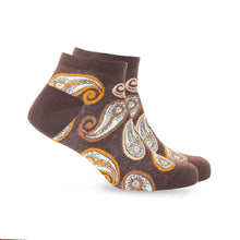 Load image into Gallery viewer, Sunshine Swirl Suzie Ankle Socks In Brown