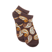 Load image into Gallery viewer, Sunshine Swirl Suzie Ankle Socks In Brown